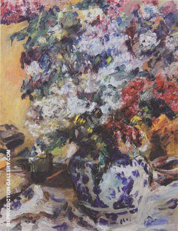 Still Liffe with Lilacs 1922 By Lovis Corinth