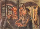 Butcher's Shop in Schaftlarn on the Isar 1897 By Lovis Corinth
