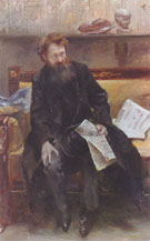 Portrait of the Poet Peter Hille 1902 By Lovis Corinth