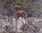 Girl in the Brook 1913 By Lovis Corinth