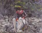 Girl in the Brook 1913 By Lovis Corinth