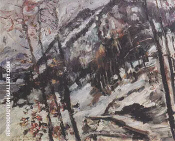 The Herzogstand on Walchensee in the Snow 1922 By Lovis Corinth