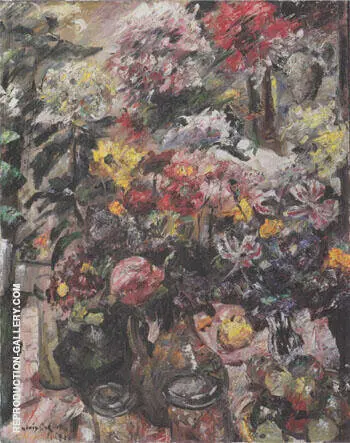 Still Life with Chrysanthemums and Amaryllis 1922 By Lovis Corinth