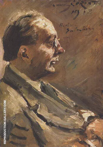Portrait of Herbert Eulenberg 1918 By Lovis Corinth