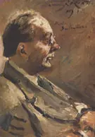 Portrait of Herbert Eulenberg 1918 By Lovis Corinth