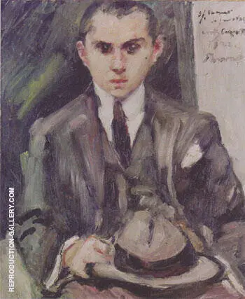 Thomas with his Hat in his Hand 1922 By Lovis Corinth