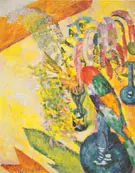 Still Life with Parrot 1907 By Robert Delaunay