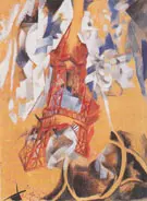 B Eiffel Tower 1910 By Robert Delaunay