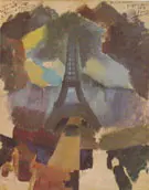 Tower First Study 1909 By Robert Delaunay