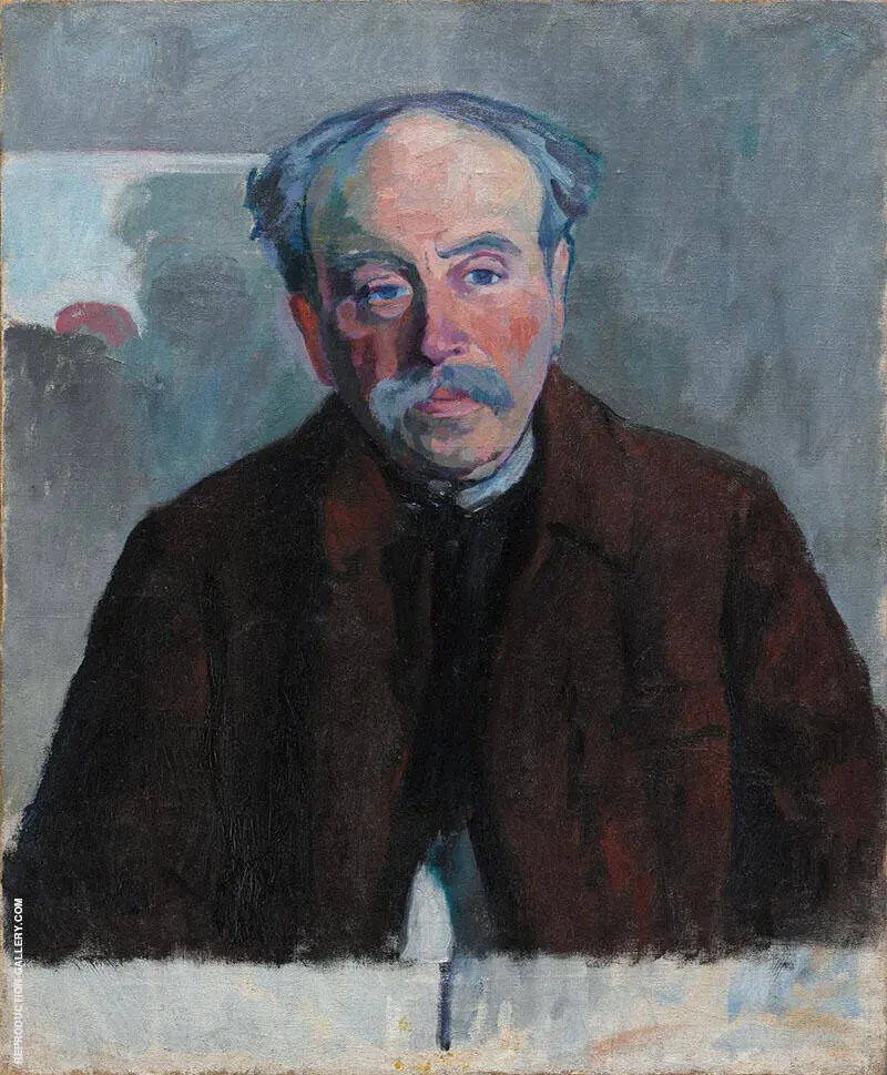 Portrait of the Douanier Rousseau 1914 By Robert Delaunay
