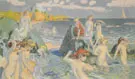Plage au petit temple 1906 By Maurice Denis