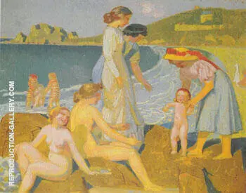 Baigneuses a Perros 1909 By Maurice Denis