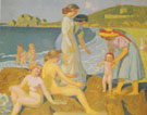 Baigneuses a Perros 1909 By Maurice Denis
