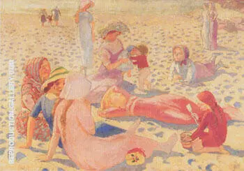 Plage au petit garcon 1911 By Maurice Denis