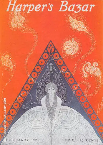 Harper's Bazaar February 1921 By Erte