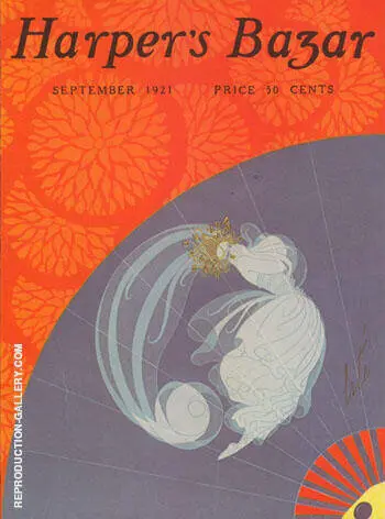 Advance Fall Fashions Harper's Bazaar September 1921 By Erte