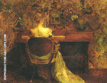 The Spinet c 1901 by Thomas Wilmer Dewing | Oil Painting Reproduction