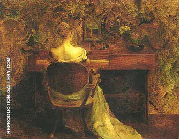 The Spinet c 1901 By Thomas Wilmer Dewing