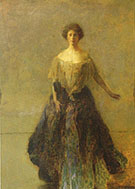 The Blue Dress 1913 By Thomas Wilmer Dewing