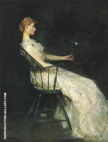 The Carnation 1893 By Thomas Wilmer Dewing