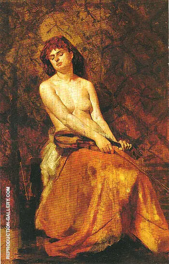 A Musician 1877 By Thomas Wilmer Dewing