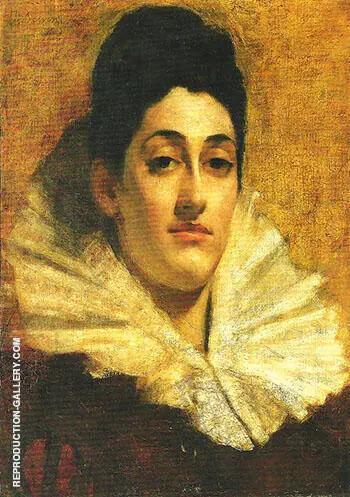 Portrait of Frances Houston c 1880 By Thomas Wilmer Dewing