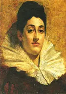 Portrait of Frances Houston c 1880 By Thomas Wilmer Dewing