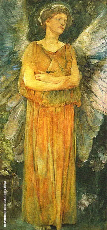 Allegorical Figure of Sleep, The Angel of Sleep 1885 By Thomas Wilmer Dewing