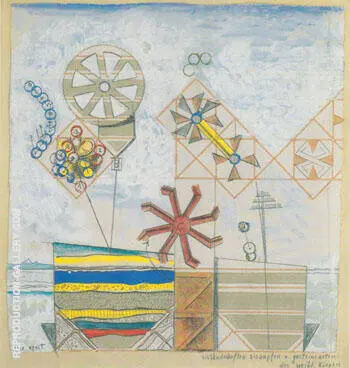 Frozen Landscape Icicles and Mineral Types of the Famale Body 1920 By Max Ernst