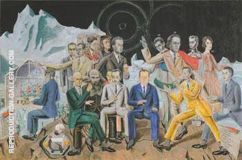 At the Rendezvous of the Friends 1922 By Max Ernst