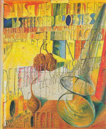 Poem Painting 1924-25 By Max Ernst