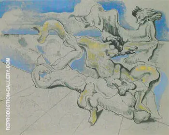 Scene of Harsh Eroticism 1927 By Max Ernst