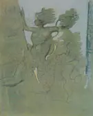 Two Naked Young Chimeras 1927 By Max Ernst