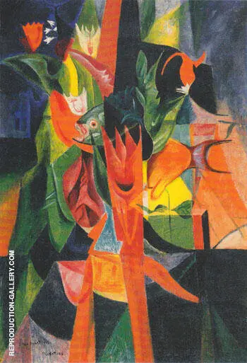 Flowers and Fish 1916 By Max Ernst