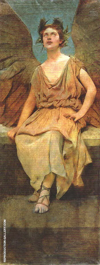 Winged Figure c 1888 By Thomas Wilmer Dewing