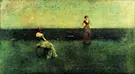 The Recitation 1891 By Thomas Wilmer Dewing