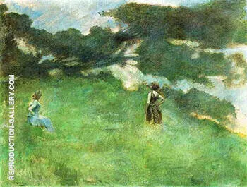 The Hermit Thrush 1890 By Thomas Wilmer Dewing