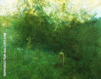 The White Birch 1896 By Thomas Wilmer Dewing