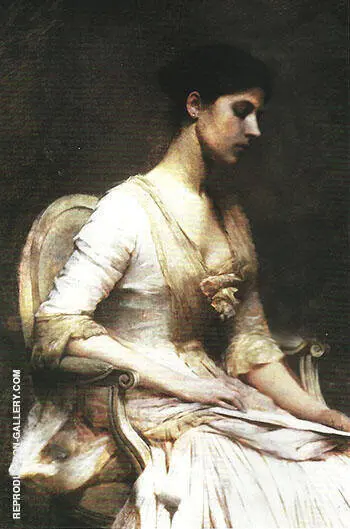 The Letter 1889 By Thomas Wilmer Dewing