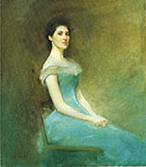 Lady in Blue 1892 By Thomas Wilmer Dewing