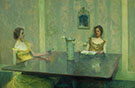 A Reading 1897 By Thomas Wilmer Dewing
