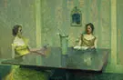 A Reading 1897 By Thomas Wilmer Dewing