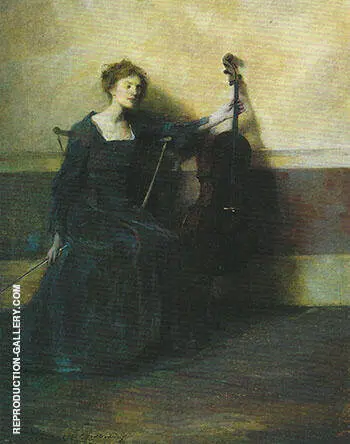 The Musician 1909 By Thomas Wilmer Dewing