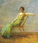 Lady in Green Dress c 1917-19 By Thomas Wilmer Dewing