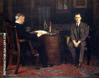 A Physician Telling a Patient that He Is Going to Die 1908 | Oil Painting Reproduction