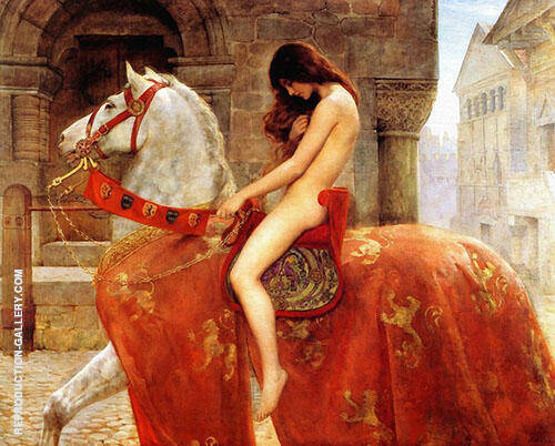 Lady Godiva 1898 by John Maler Collier | Oil Painting Reproduction