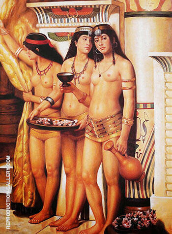 Pharaohs Handmaidens 1883 | Oil Painting Reproduction
