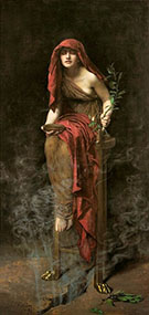 Priestess of Delphi 1891 By John Maler Collier