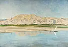 Theban Hills from Luxor 1920 By John Maler Collier