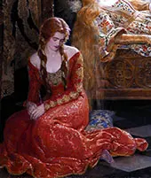 The Sleeping Beauty 1921 Detail By John Maler Collier